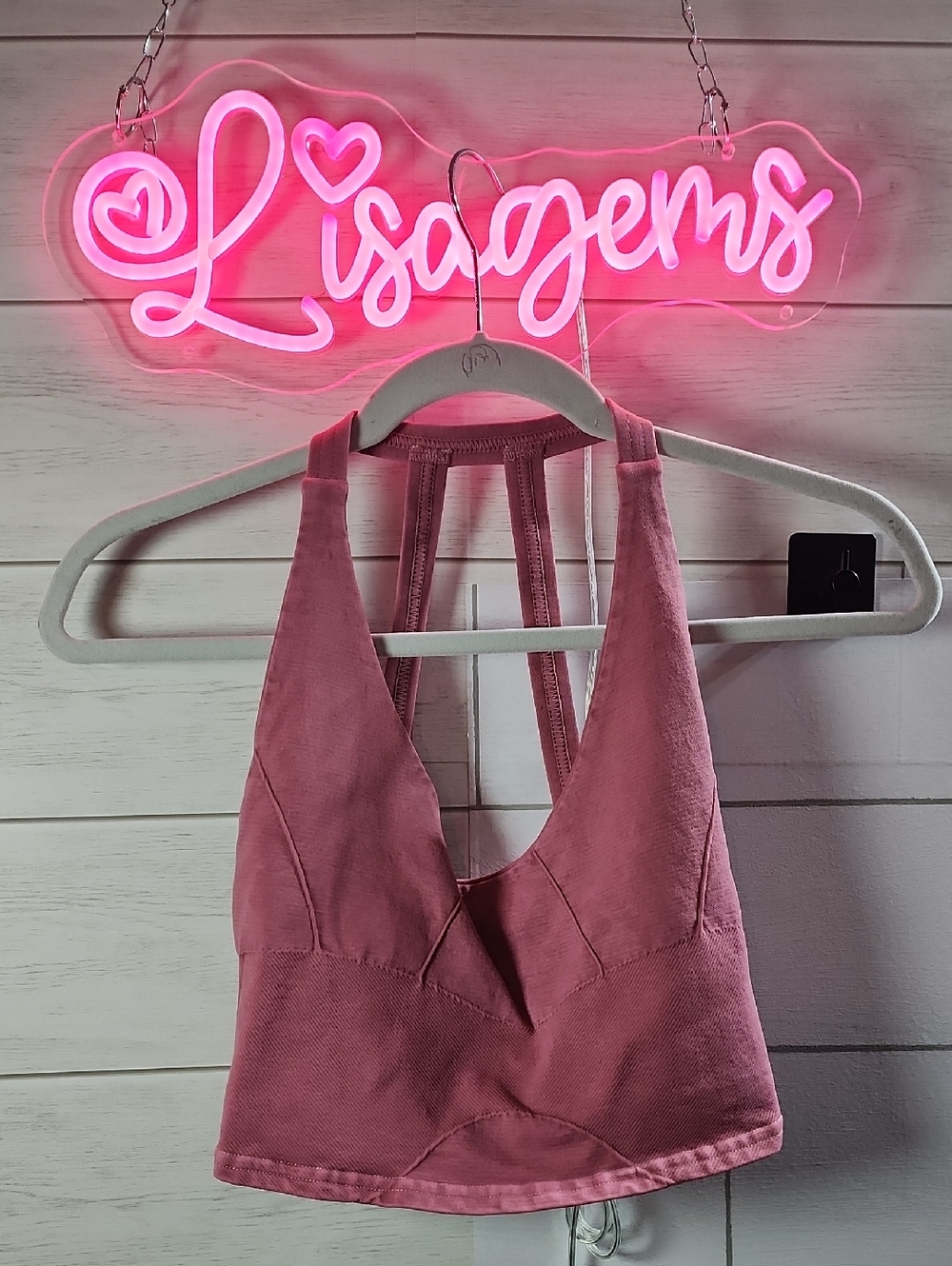 PRELOVED Free People Mauve Pink Racerback Tank Top